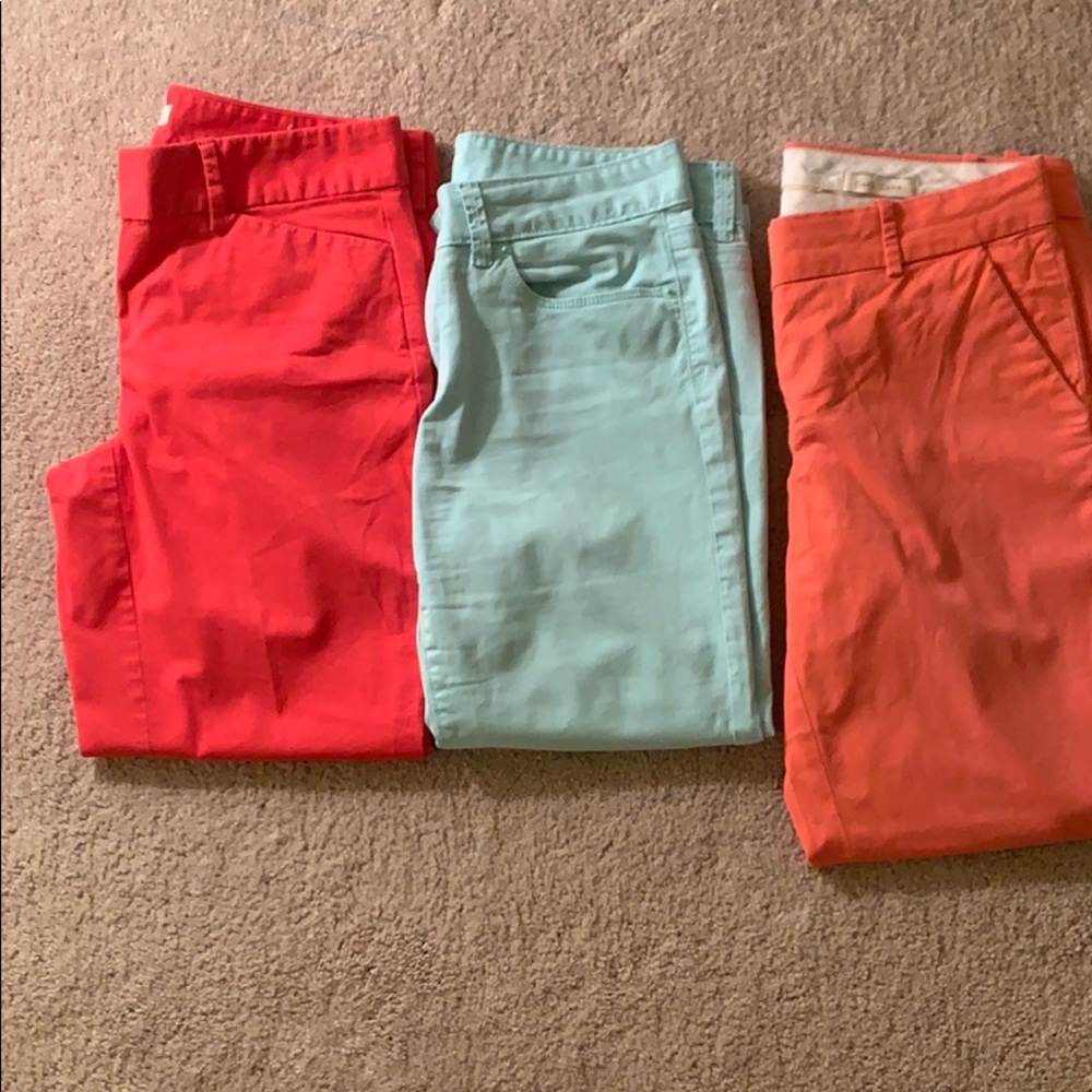 LOFT & J. Crew bundle cropped pants. 3 for 1. - Picture 1 of 12